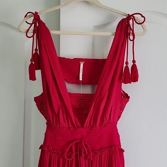 π FREE PEOPLE Santa Maria Maxi XL Love Potion bright pink - Picture 9 of 16